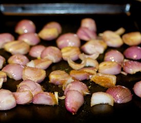 Caramelized Shallots, Basil-Olive Oil and Goat Cheese Bread