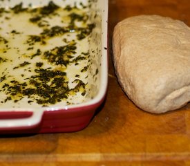 Caramelized Shallots, Basil-Olive Oil and Goat Cheese Bread