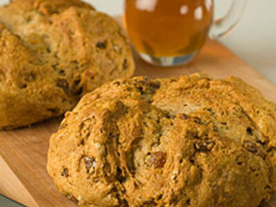 Yogurt Irish Soda Bread with Raisins 