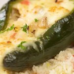 Chicken Cheese Stuffed Poblano Peppers
