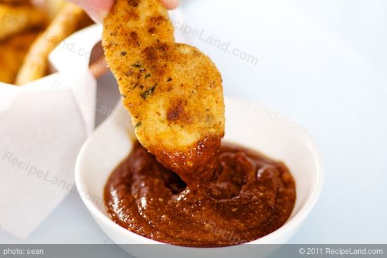 Delicious with this homemade sweet and sour BBQ dipping sauce.