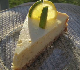 Margarita Cheesecake with Lime Sour Cream Topping