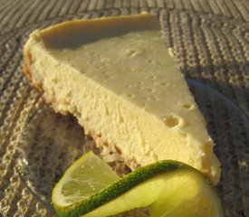 Margarita Cheesecake with Lime Sour Cream Topping