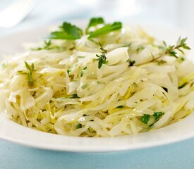 Braised Cabbage with Thyme and Parsley