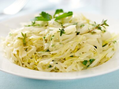 Braised Cabbage with Thyme and Parsley