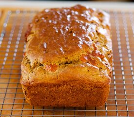 Easy Mozzarella, Sun-Dried Tomato and Pesto Quick Bread 