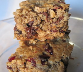 Chocolate Chip, Banana, Oat Squares