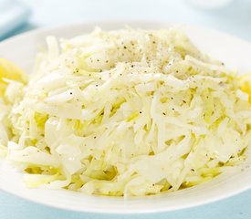 Lemon Cream Braised Cabbage