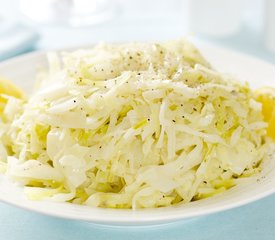 Lemon Cream Braised Cabbage