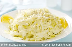 Lemon Cream Braised Cabbage