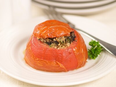 Mushroom Stuffed Tomatoes