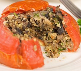 Mushroom Stuffed Tomatoes