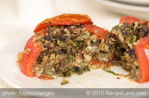 Mushroom Stuffed Tomatoes recipe