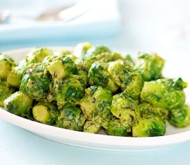 Brussel Sprouts in Tarragon Mustard Butter