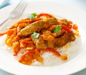 Beef Strips in Sweet Pepper Sauce