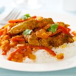 Beef Strips in Sweet Pepper Sauce