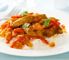 Beef Strips in Sweet Pepper Sauce