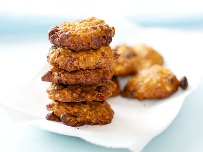 Cranberry, Chocolate Chip and Walnut Cookies