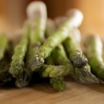 Get some fresh asparagus ready first.