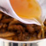 Pour mixture into saucepan.