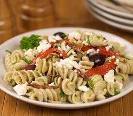 Leftover Greek Pasta Salad