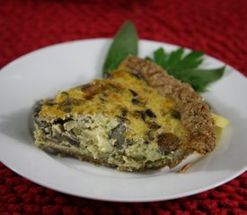 Bone Suckin' Mushroom & Fontina Quiche