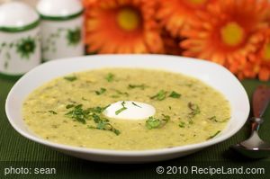 Corn and Tomatillo Soup recipe