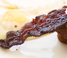 Maple Coffee Glazed Bacon and Eggs