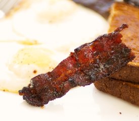 Maple Coffee Glazed Bacon and Eggs