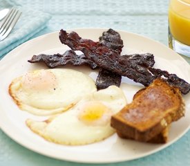 Maple Coffee Glazed Bacon and Eggs