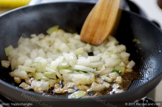 Add the onion to the skillet