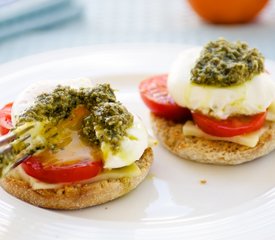 Poached Eggs Caprese For Two