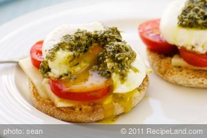 Poached Eggs Caprese For Two