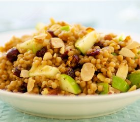 Israeli Couscous, Apple and Cranberry Salad with Toasted Almonds