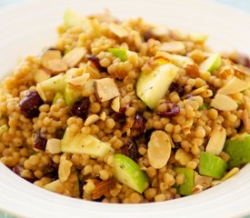 Israeli Couscous, Apple and Cranberry Salad with Toasted Almonds