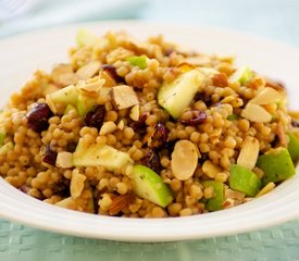 Israeli Couscous, Apple and Cranberry Salad with Toasted Almonds