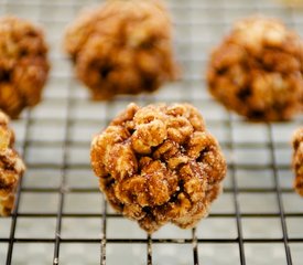 Mexican Chocolate and Spiced Christmas Popcorn Balls with Cinnamon Sugar