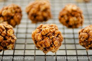 Mexican Chocolate and Spiced Christmas Popcorn Balls with Cinnamon Sugar