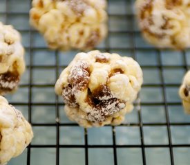 Rum and Raisin Christmas Popcorn Balls 