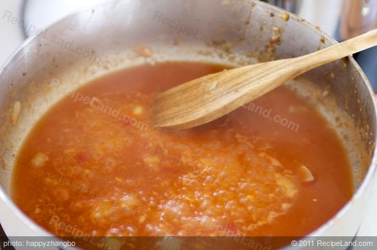 Cook, stirring constantly over medium heat until thick and bubbly. 