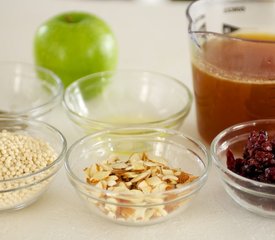 Israeli Couscous, Apple and Cranberry Salad with Toasted Almonds