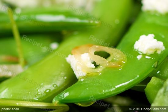 Watercress & Sugar Snap Salad with Warm Sesame-Shallot Vinaigrette