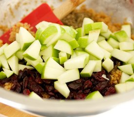 Israeli Couscous, Apple and Cranberry Salad with Toasted Almonds