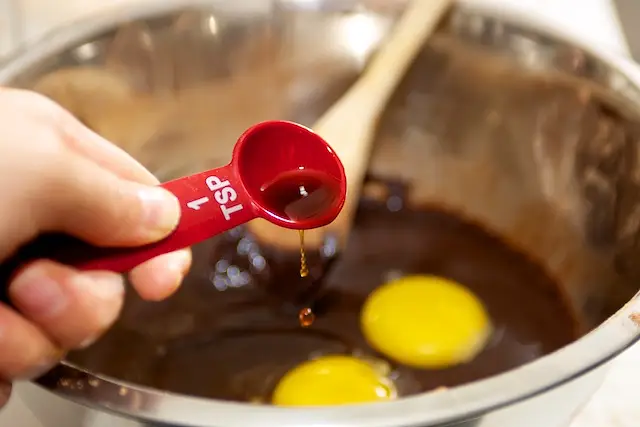 and the vanilla extract.