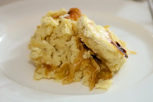 Russian Potato Casserole with Caramelized Onions