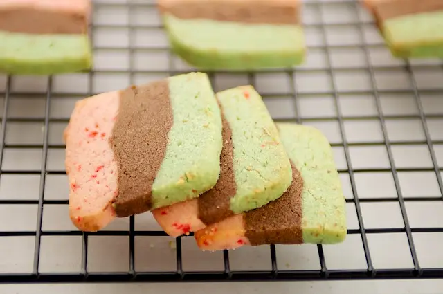 Holiday Spumoni Cookies