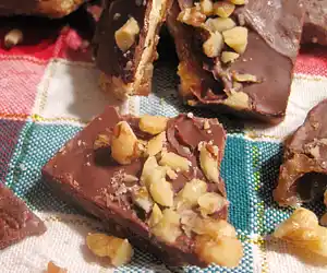 Saltine Candy with Chocolate & Nuts
