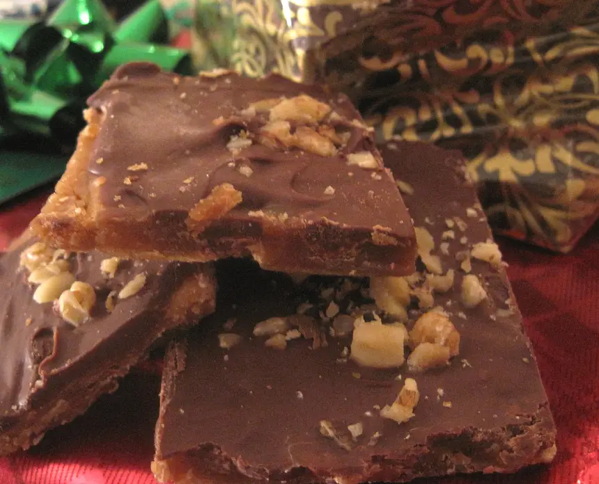 Saltine Candy with Chocolate & Nuts