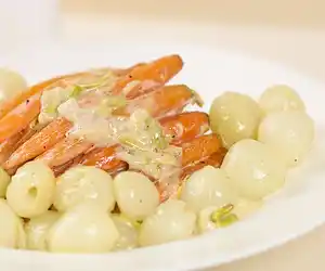 Baby Carrots & Onions in Cream (Irish)