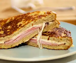 Low Fat Whole Wheat Monte Cristo Sandwich